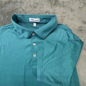 Peter Millar Polo Shirt Striped Golf Casual Short Sleeve Top XL